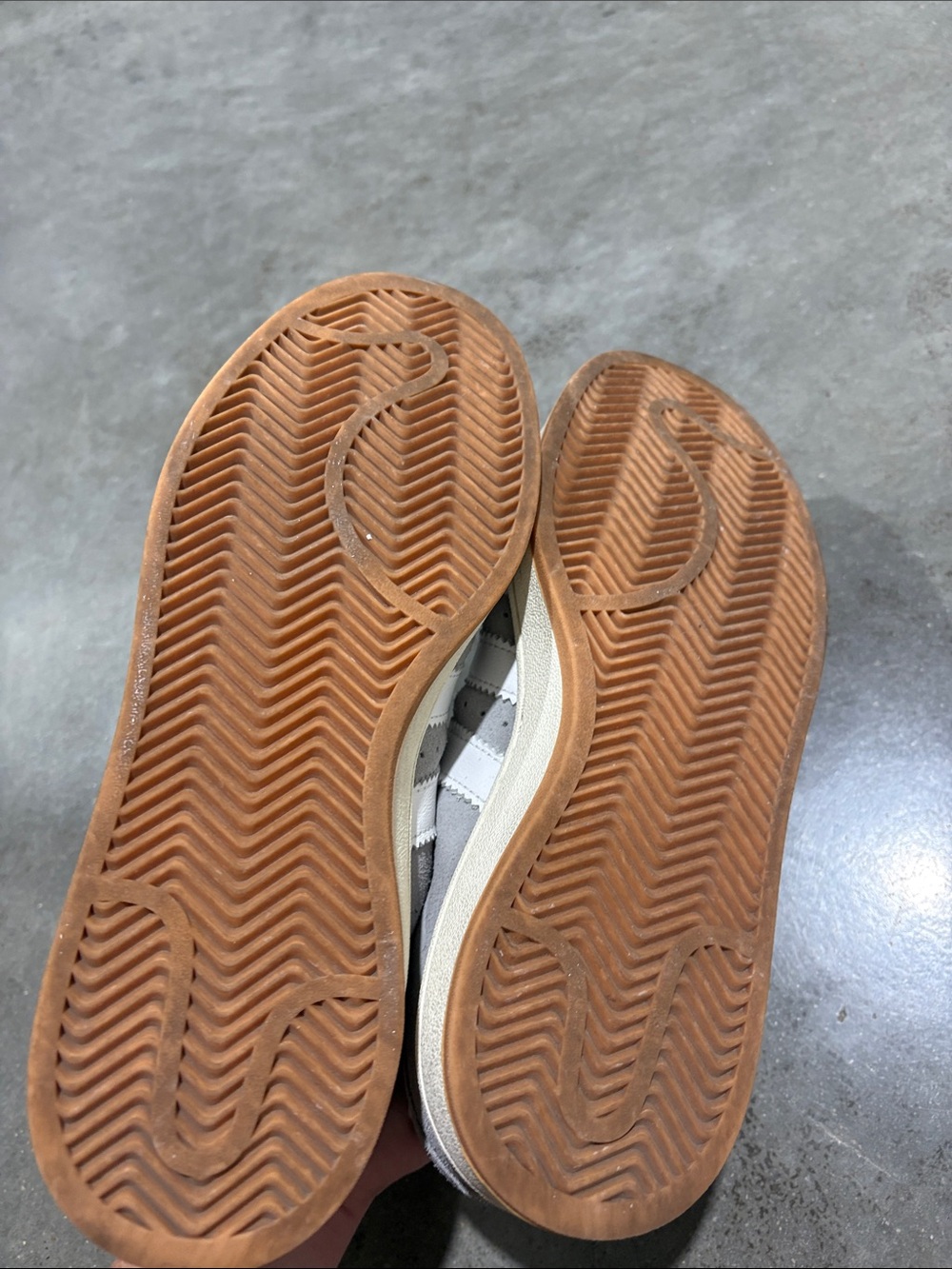 adidas Campus Suede Sneakers in Light Gray and White - Picture 5 of 5